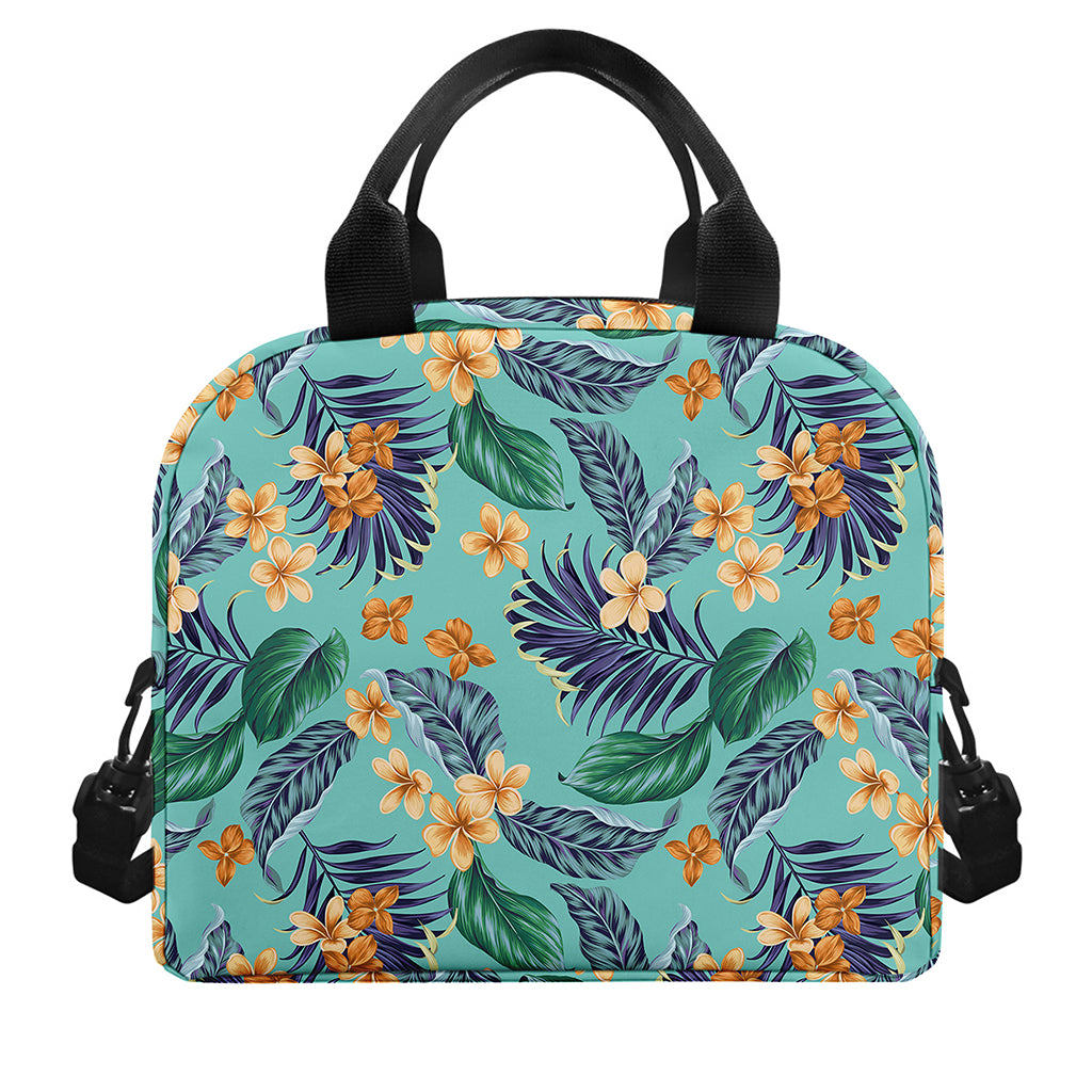 Vintage Hawaiian Aloha Pattern Print Insulated Lunch Bag