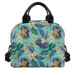 Vintage Hawaiian Aloha Pattern Print Insulated Lunch Bag