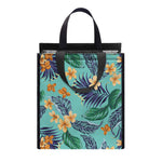 Vintage Hawaiian Aloha Pattern Print Insulated Lunch Tote