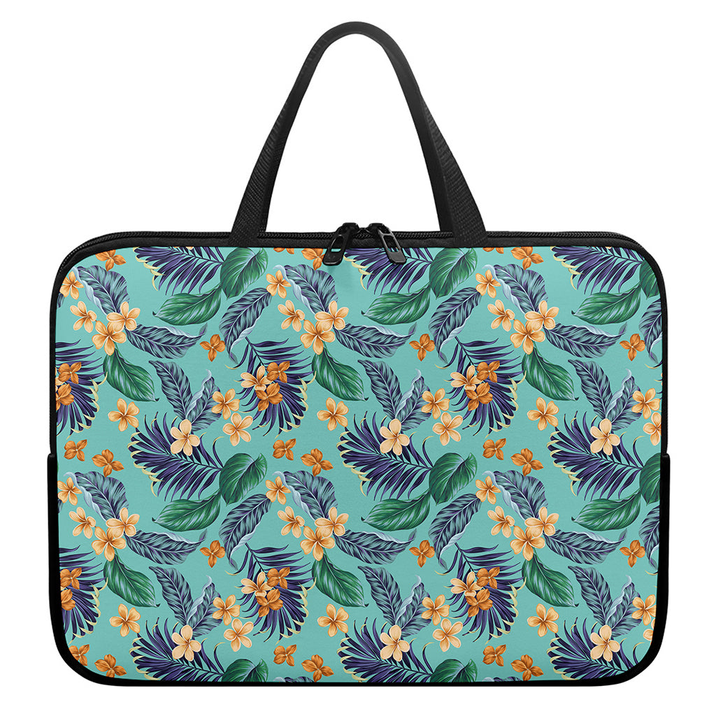 Vintage Hawaiian Aloha Pattern Print Laptop Sleeve With Handle