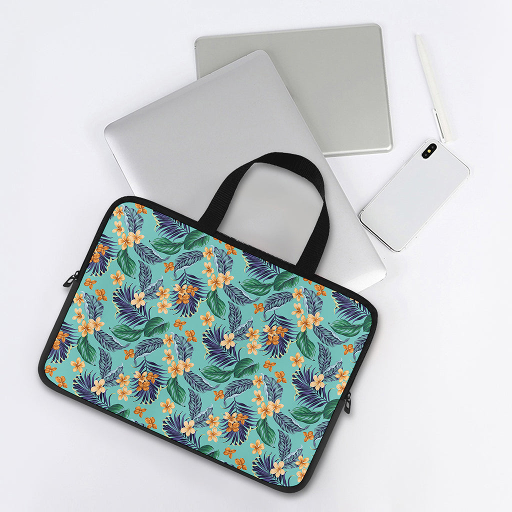 Vintage Hawaiian Aloha Pattern Print Laptop Sleeve With Handle