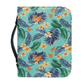 Vintage Hawaiian Aloha Pattern Print Leather Bible Cover