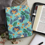 Vintage Hawaiian Aloha Pattern Print Leather Bible Cover