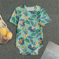 Vintage Hawaiian Aloha Pattern Print Men's Bodysuit