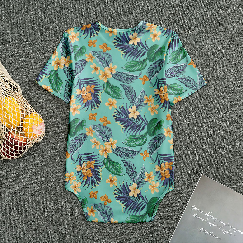 Vintage Hawaiian Aloha Pattern Print Men's Bodysuit