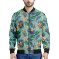 Vintage Hawaiian Aloha Pattern Print Men's Bomber Jacket