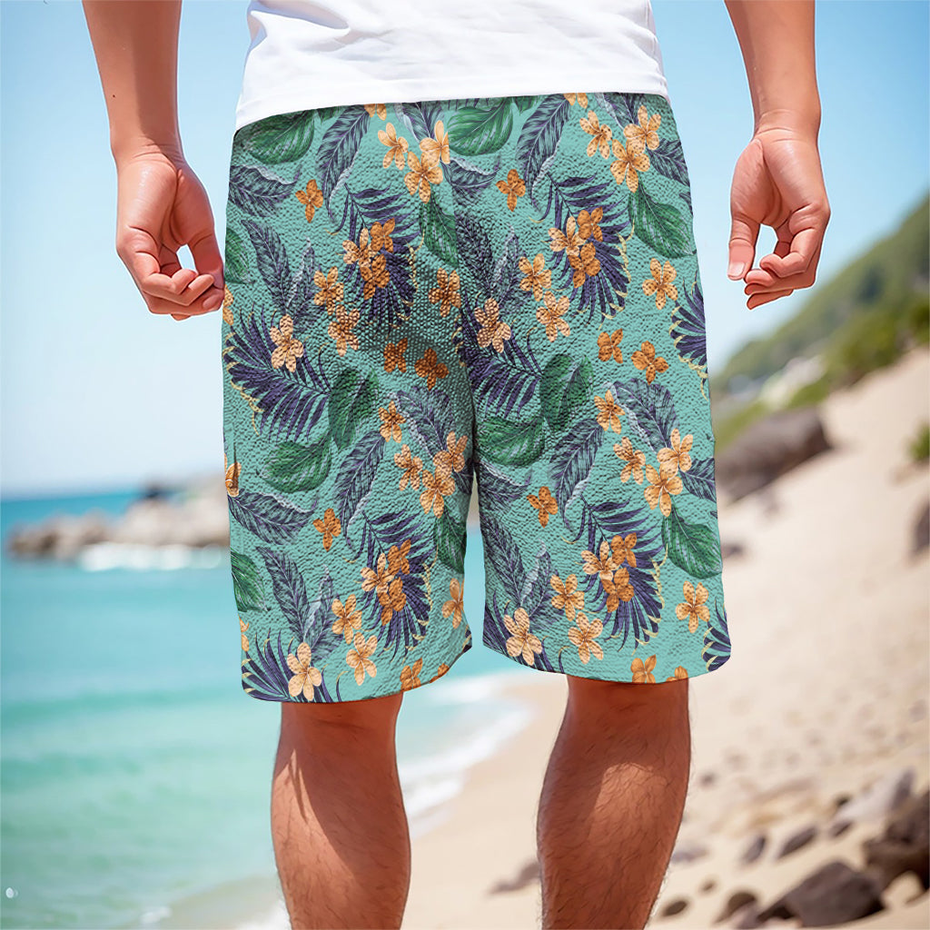 Vintage Hawaiian Aloha Pattern Print Men's Cargo Shorts