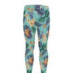 Vintage Hawaiian Aloha Pattern Print Men's leggings