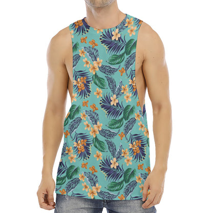 Vintage Hawaiian Aloha Pattern Print Men's Muscle Tank Top