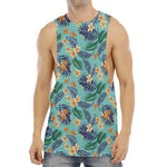 Vintage Hawaiian Aloha Pattern Print Men's Muscle Tank Top