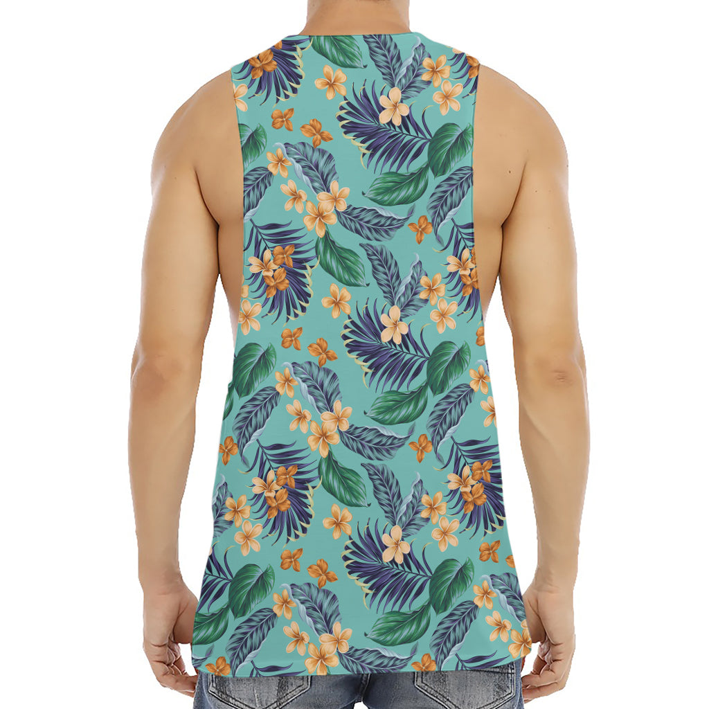 Vintage Hawaiian Aloha Pattern Print Men's Muscle Tank Top