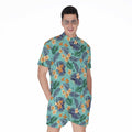 Vintage Hawaiian Aloha Pattern Print Men's Romper