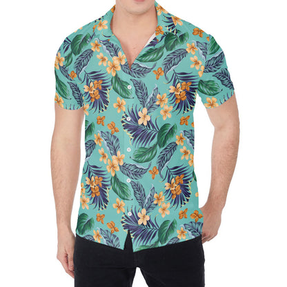 Vintage Hawaiian Aloha Pattern Print Men's Shirt