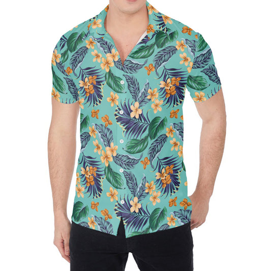 Vintage Hawaiian Aloha Pattern Print Men's Shirt