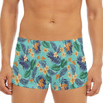 Vintage Hawaiian Aloha Pattern Print Men's Short Boxer Briefs