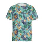 Vintage Hawaiian Aloha Pattern Print Men's Sports T-Shirt