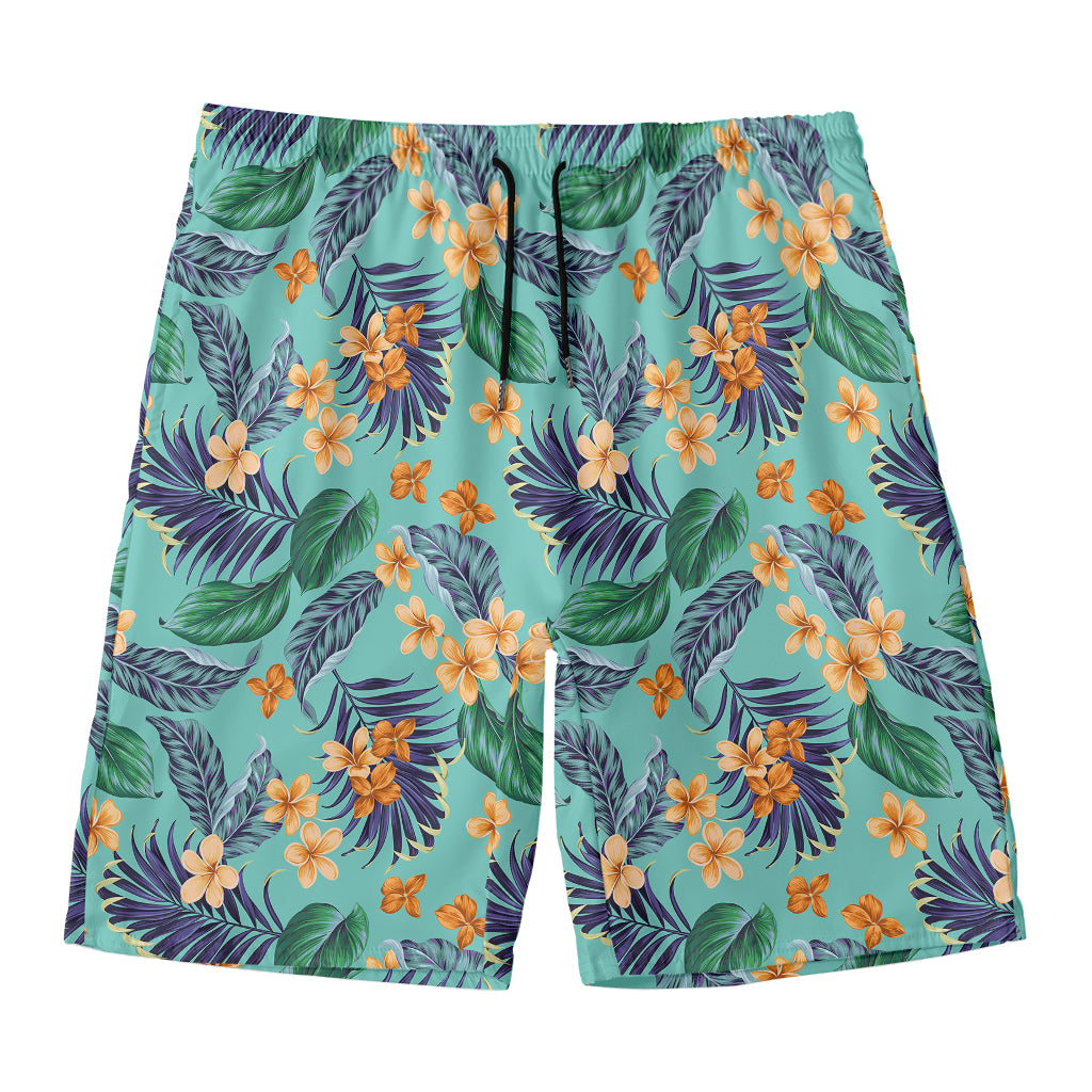 Vintage Hawaiian Aloha Pattern Print Men's Swim Trunks