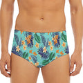 Vintage Hawaiian Aloha Pattern Print Men's Triangle Swim Briefs