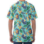 Vintage Hawaiian Aloha Pattern Print Men's Velvet T-Shirt
