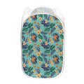 Vintage Hawaiian Aloha Pattern Print Mesh Laundry Hamper