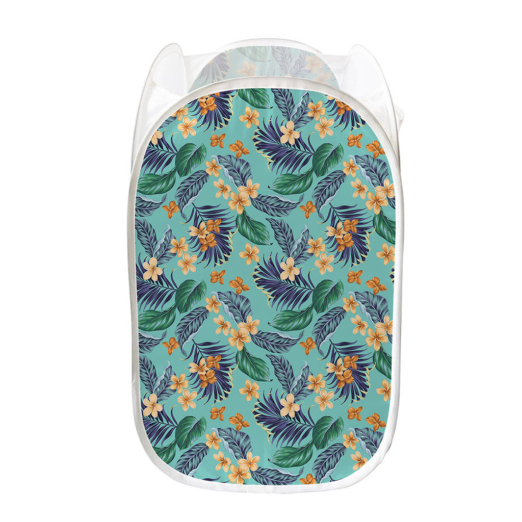Vintage Hawaiian Aloha Pattern Print Mesh Laundry Hamper