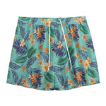 Vintage Hawaiian Aloha Pattern Print Mesh Shorts
