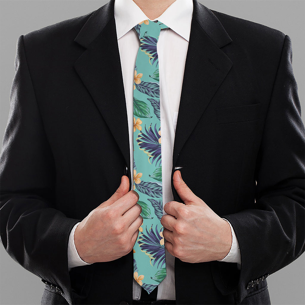 Vintage Hawaiian Aloha Pattern Print Necktie