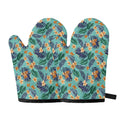 Vintage Hawaiian Aloha Pattern Print Oven Mitts