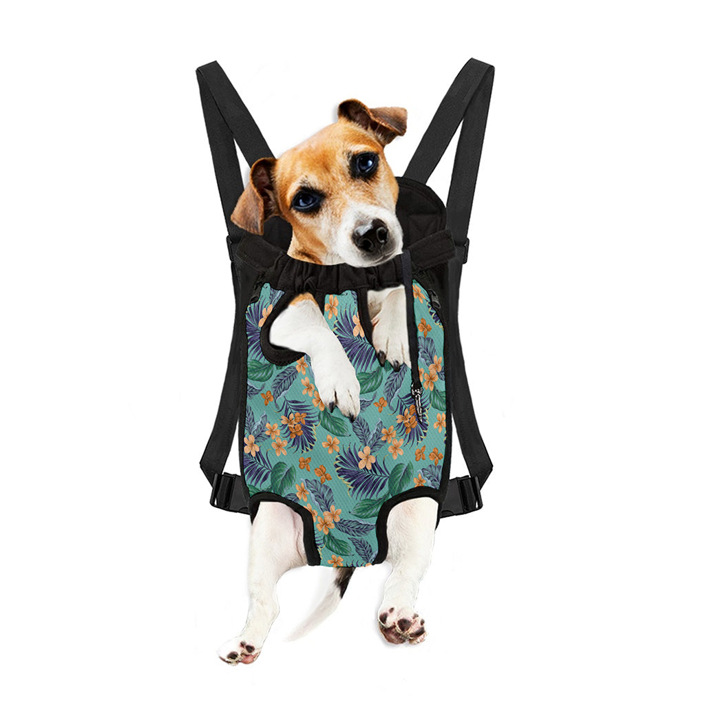 Vintage Hawaiian Aloha Pattern Print Pet Carrier Backpack