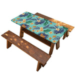 Vintage Hawaiian Aloha Pattern Print Picnic Table Cover