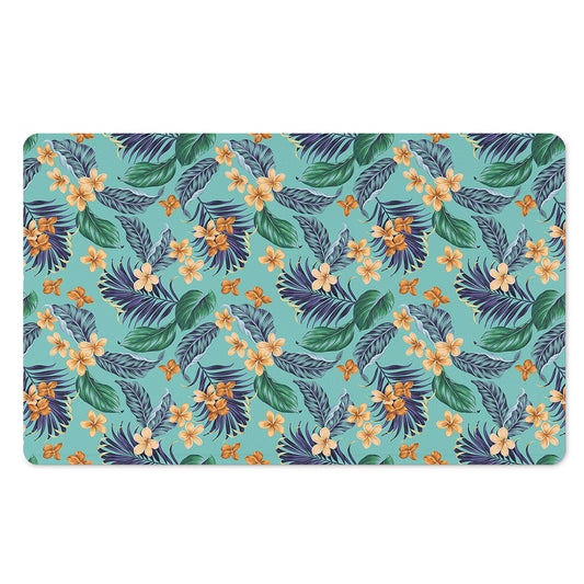 Vintage Hawaiian Aloha Pattern Print Polyester Doormat