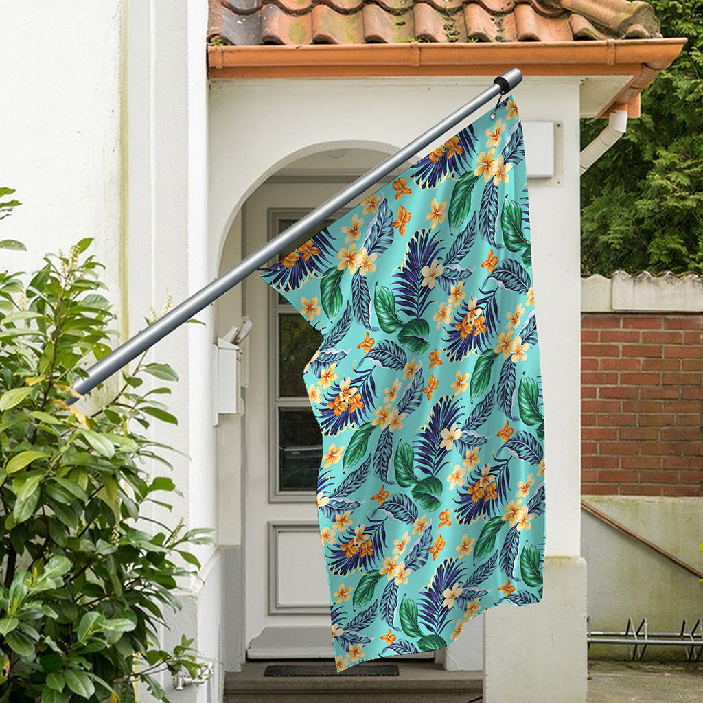 Vintage Hawaiian Aloha Pattern Print Polyester Flag