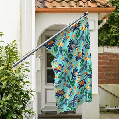 Vintage Hawaiian Aloha Pattern Print Polyester Flag