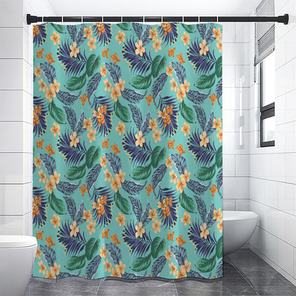 Vintage Hawaiian Aloha Pattern Print Premium Shower Curtain