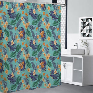 Vintage Hawaiian Aloha Pattern Print Premium Shower Curtain