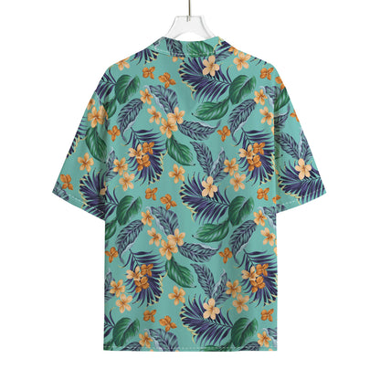 Vintage Hawaiian Aloha Pattern Print Rayon Hawaiian Shirt