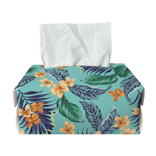 Vintage Hawaiian Aloha Pattern Print Rectangle Tissue Box Cover