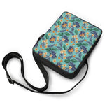 Vintage Hawaiian Aloha Pattern Print Rectangular Crossbody Bag