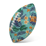 Vintage Hawaiian Aloha Pattern Print Rugby Ball
