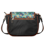 Vintage Hawaiian Aloha Pattern Print Saddle Bag