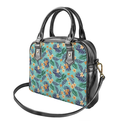 Vintage Hawaiian Aloha Pattern Print Shoulder Handbag