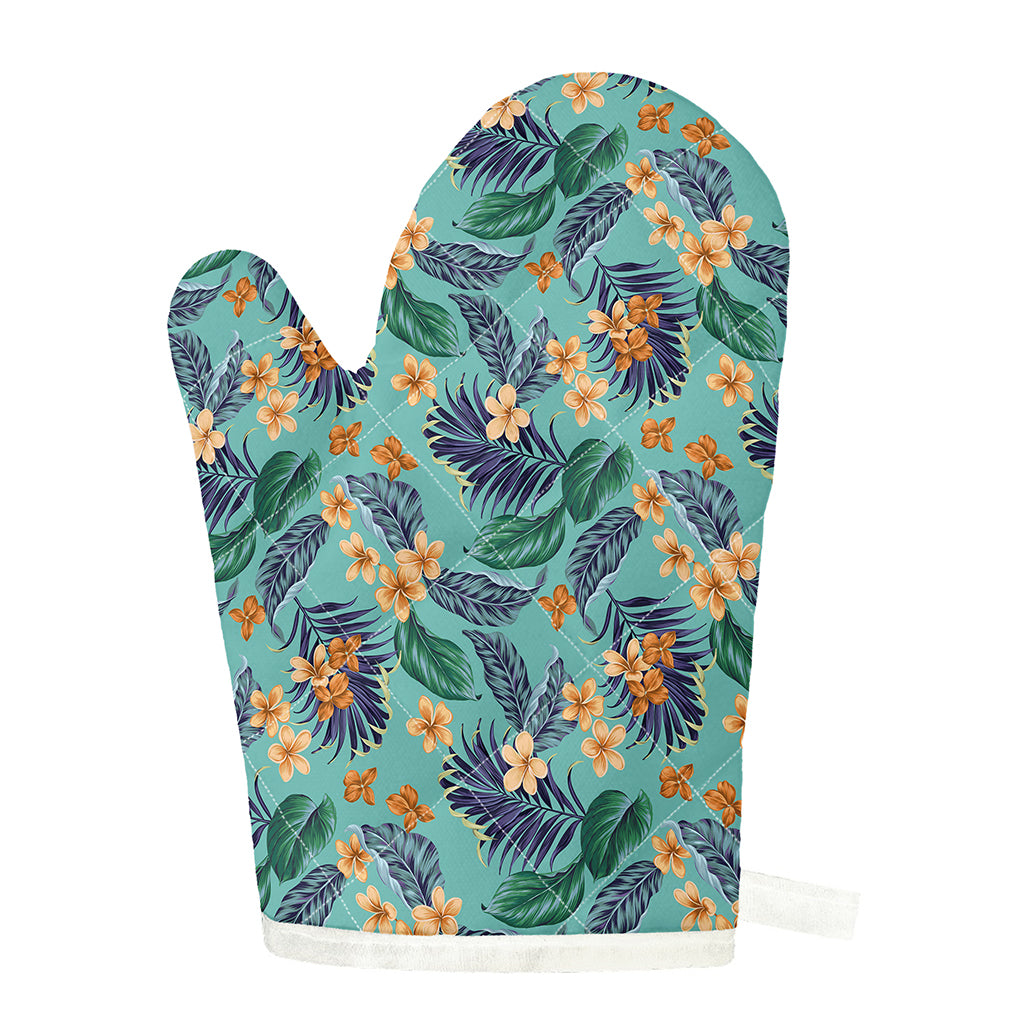 Vintage Hawaiian Aloha Pattern Print Single Oven Mitt