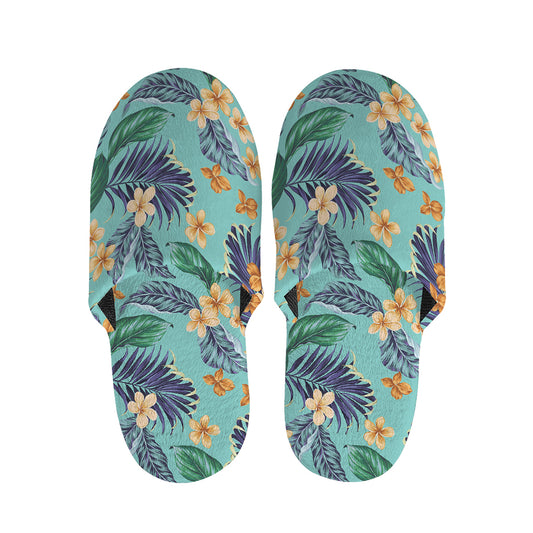 Vintage Hawaiian Aloha Pattern Print Slippers