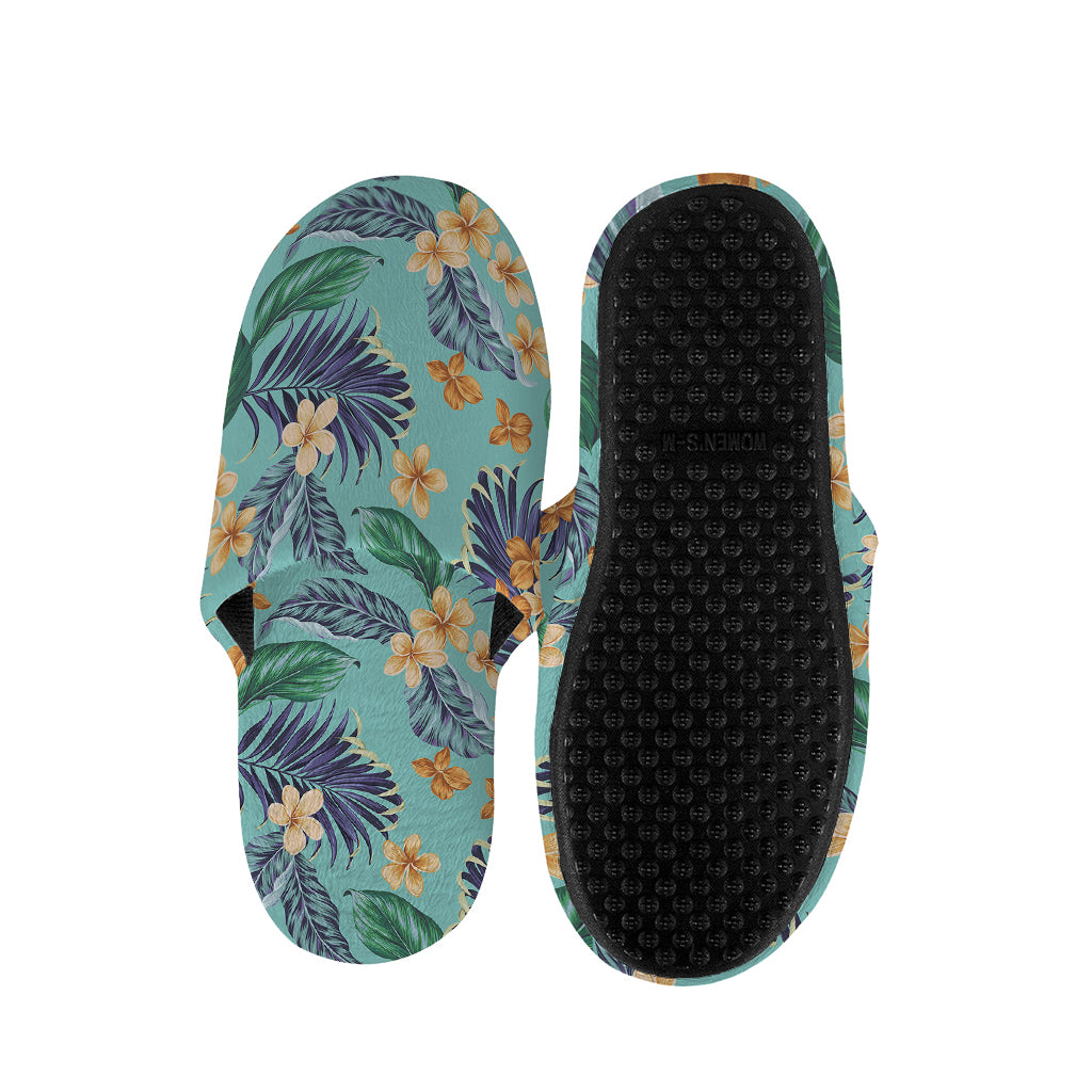 Vintage Hawaiian Aloha Pattern Print Slippers