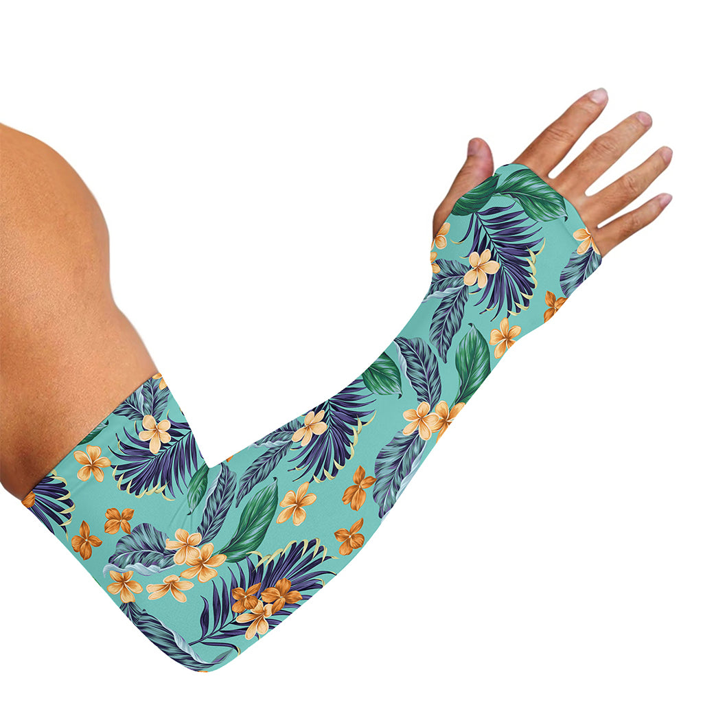 Vintage Hawaiian Aloha Pattern Print Sun Protection Arm Sleeves