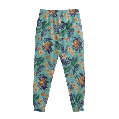 Vintage Hawaiian Aloha Pattern Print Sweatpants
