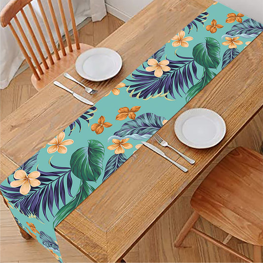 Vintage Hawaiian Aloha Pattern Print Table Runner