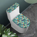 Vintage Hawaiian Aloha Pattern Print Toilet Lid And Tank Cover Set