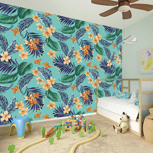 Vintage Hawaiian Aloha Pattern Print Wall Sticker