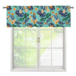 Vintage Hawaiian Aloha Pattern Print Window Valance